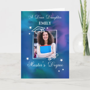Cartão Foto Filha Personalizada Nome Mestre