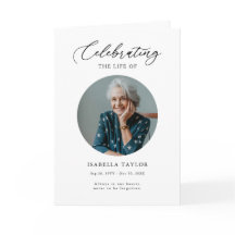 Foto Funeral Memorial Order Program