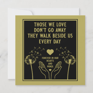 Cartão Foto Impressa de Luto e Perda em Memória