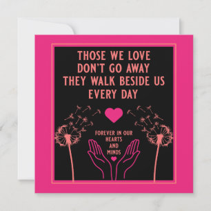 Cartão Foto Impressa Em Memória De Luto E Perda