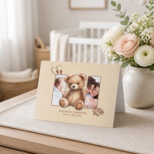 Cartão Foto para bebê personalizada neutra do gênero