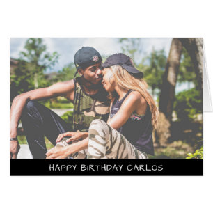 Cartão Foto personalizada Aniversário