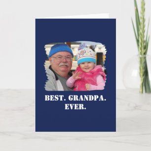 Cartão Foto Personalizada da Família Abuelo Nonno Melhor