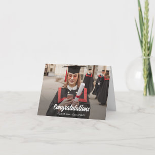 Cartão Foto personalizada de gradação