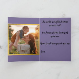 Cartão Foto Personalizada Dia das Mães