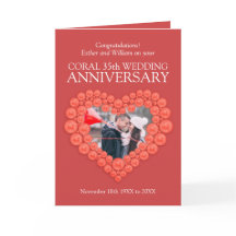 Foto personalizada do 35º aniversário do casamento