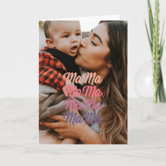 Cartão Foto Personalizada do Dia das Mães Mama