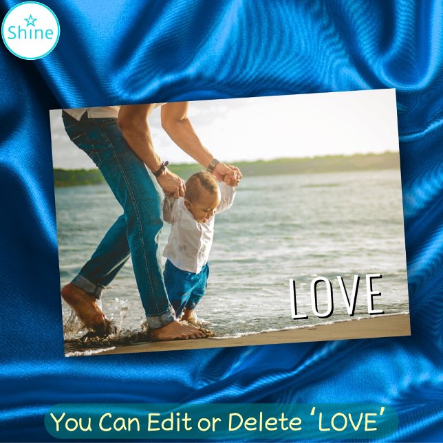 Cartão Foto personalizada do Melhor PAI do Mundo Nunca AM (Criador carregado)