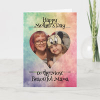 Foto personalizada e mensagem para a mãe