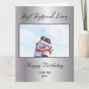 Cartão Foto Personalizada Feliz Aniversário Melhor Beyfri