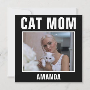 Cartão Foto Personalizada Gata Mãe Personalizada