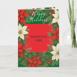 Cartão Foto Personalizada Natal Elegante Atemporal