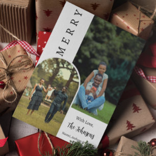 Cartão Foto Personalizada Natal Moderno Alegre