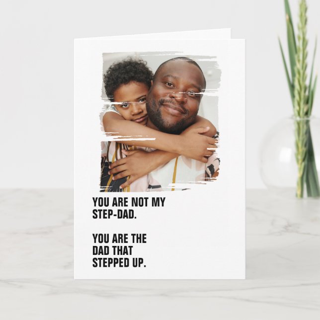 Cartão Foto Personalizada O Pai Que Surgiu (Frente)