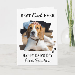 Cartão Foto personalizada Pet do melhor Pai de cães do d