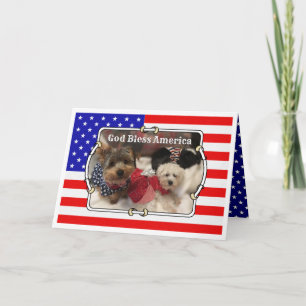 Cartão Foto personalizada Quadro EUA Bandeira Americana D