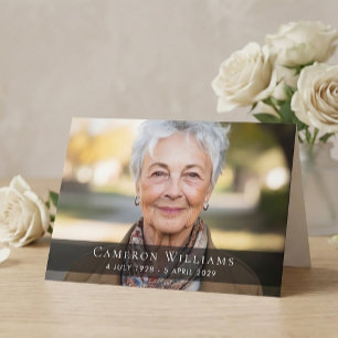 Cartão Foto personalizada simpatia pesar agradecimento do