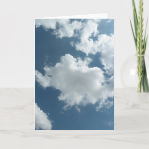 Cartão Fotografia Abstrata de Céu Nublado