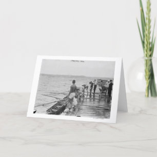 Cartão Fotografia da Equipe de Tripulação Stanford