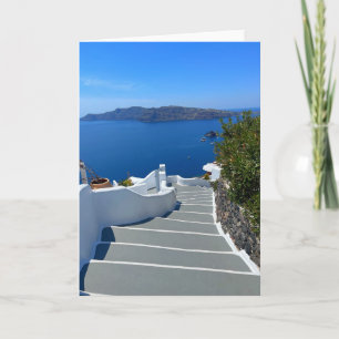 Cartão Fotografia da Grécia Santorini Oia