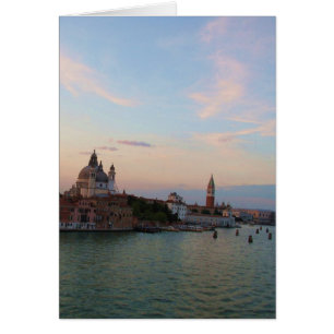 Cartão Fotografia da laguna Romântica de Veneza