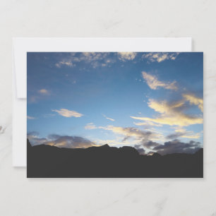 Cartão Fotografia da Natureza ao Crepúsculo em Cabo Verde