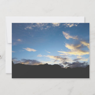 Cartão Fotografia da Natureza ao Crepúsculo em Cabo Verde
