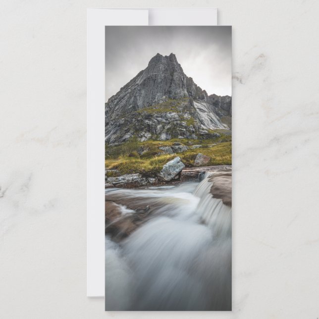 Cartão Fotografia da Paisagem da Noruega (Frente)