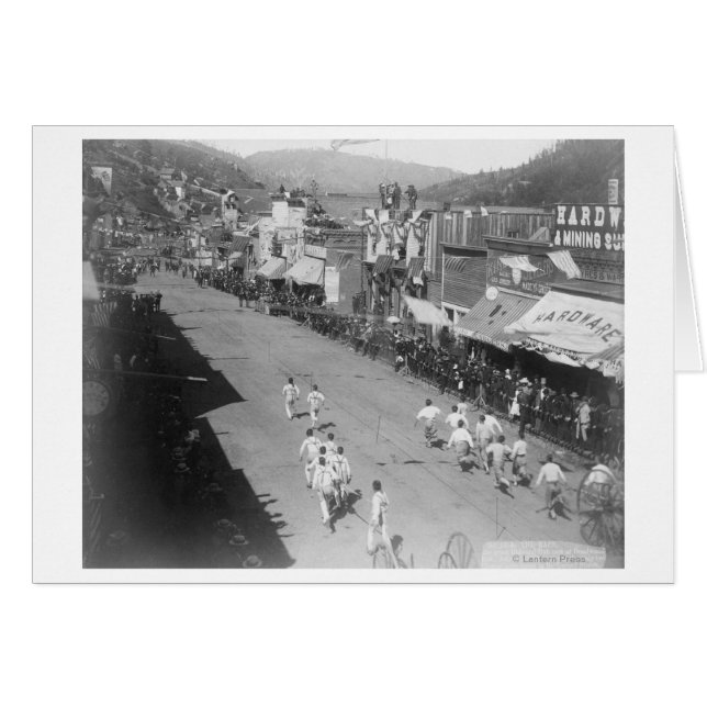 Cartão Fotografia de Corrida de Mangueira de Hub e Hub (Frente Horizontal)