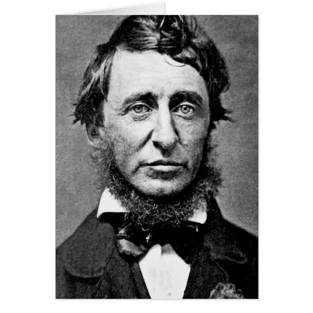 Cartão Fotografia de Henry David Thoreau (Frente)