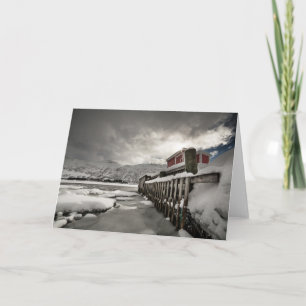 Cartão Fotografia de inverno norueguesa