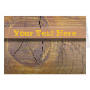 Cartão Fotografia de madeira do nó do cedro
