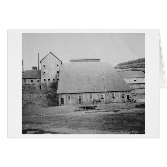 Cartão Fotografia de Obras de Redução de Lenha (Frente Horizontal)