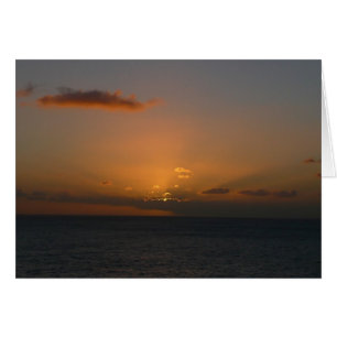 Cartão Fotografia de paisagens do Sol por Trás das Nuvens