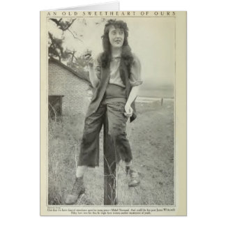 Cartão Fotografia de produção Mabel Normand 1917