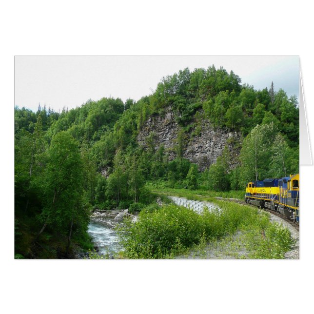 Cartão Fotografia de Vacinação de Comboios Denali Express (Frente Horizontal)