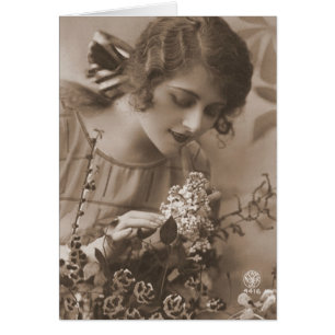 Cartão Fotografia do Flapper Vintage (151)