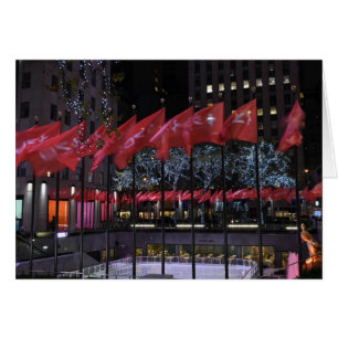 Cartão Fotografia do Rockefeller Center Ice Skating NYC