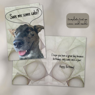 Cartão Fotografia engraçada do cão de gado cinza brindle 
