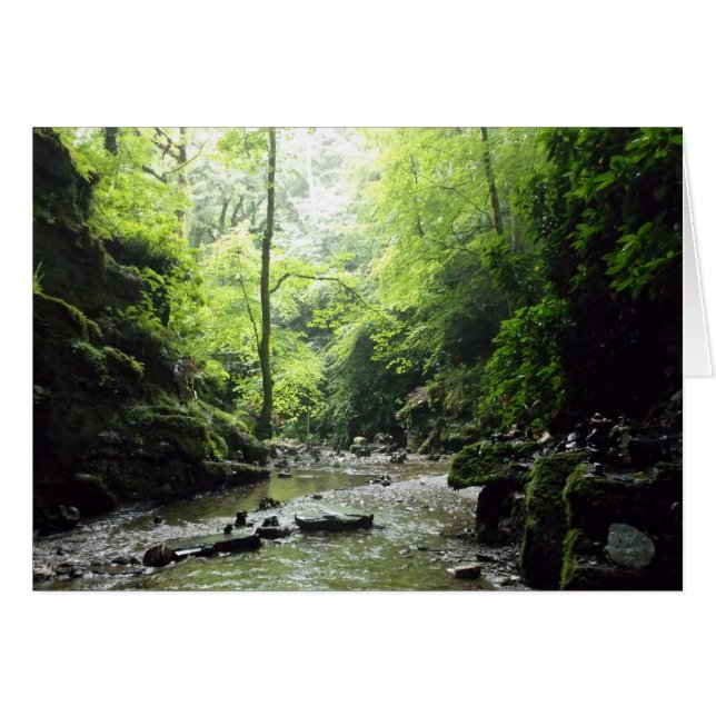 Cartão Fotografia Glen Cornwall da Nectan da rua (Frente Horizontal)