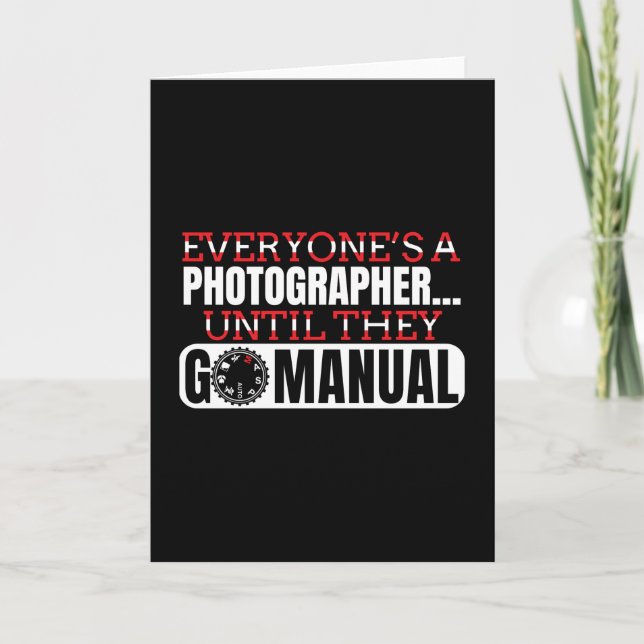Cartão Fotografia - Ir para Câmera Manual (Frente)