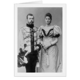 Cartão Fotografia retrato do czar Nicholas II (1868-1918)