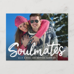 Cartão Fotográfico de Save The Date de Casamento c