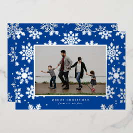 Cartão fotográfico prensado com folha metálica na 