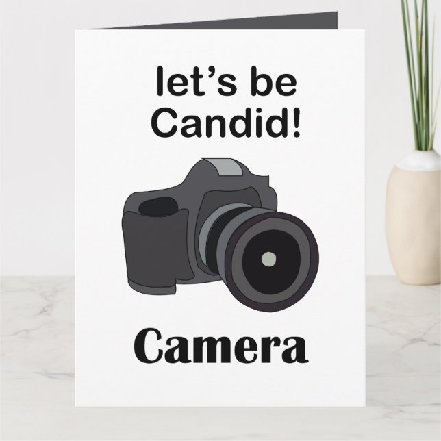 Cartão Fotógrafo de Candid Camera (Frente)