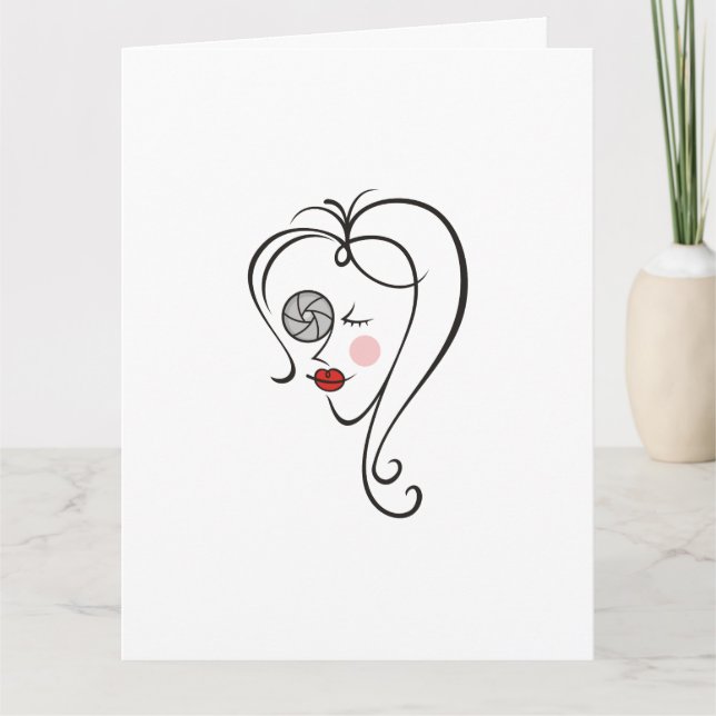 Cartão Fotógrafo feminino (Frente)