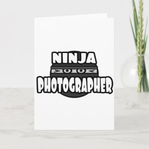 Cartão Fotógrafo Ninja