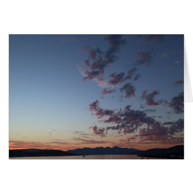 Cartão Fotokarte meia-noite em Tromsø (Frente horizontal)