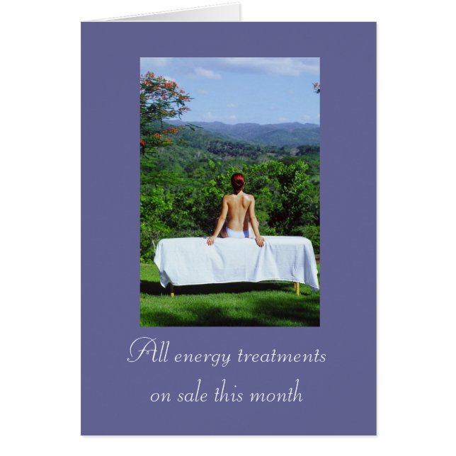 Cartão Fotos de Massagem e Bodywork (Frente)