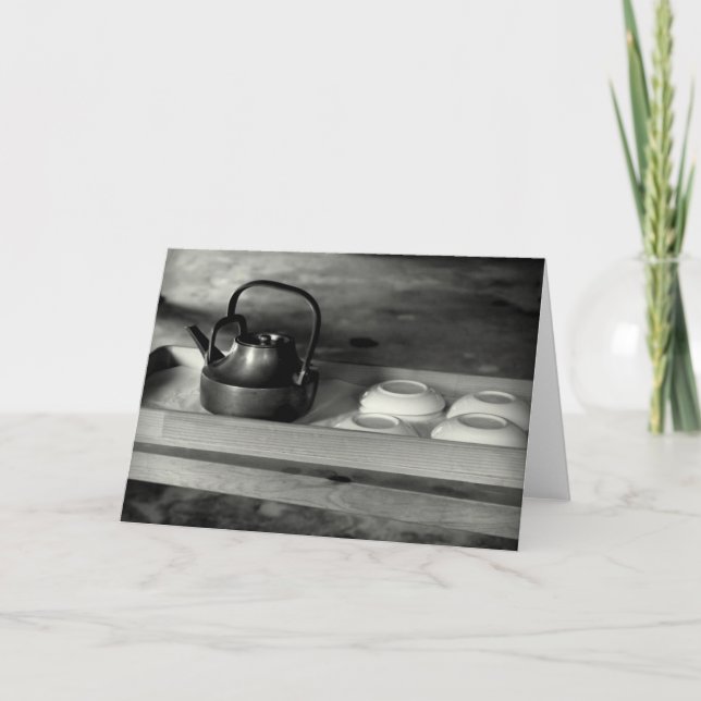 Cartão Fotos monocromáticas do Japão (Frente)